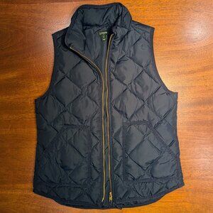 J. Crew Down Puffer Vest Navy Blue Size Small